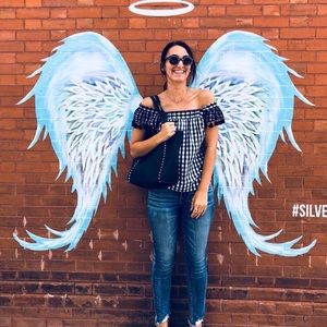 J.Crew off the shoulder top